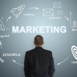 male looking at the board that explain digital marketing